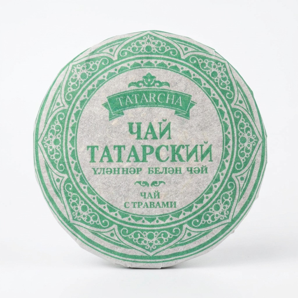 Чай татарский чёрный прессованный 150г