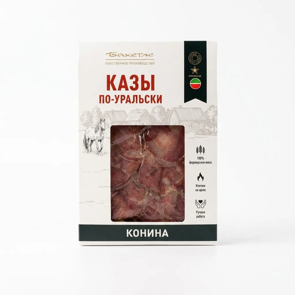 Казы по-уральски варёно-копчен (конина)